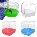 Pet Bird Perrot Transparent baignoire baignoire Douche